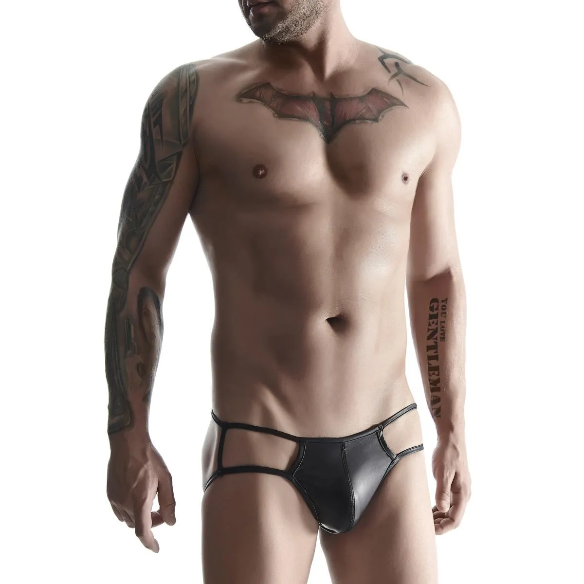 Jock Slip BRI001 schwarz von Regnes Fetish Planet | Fesselliebe.de