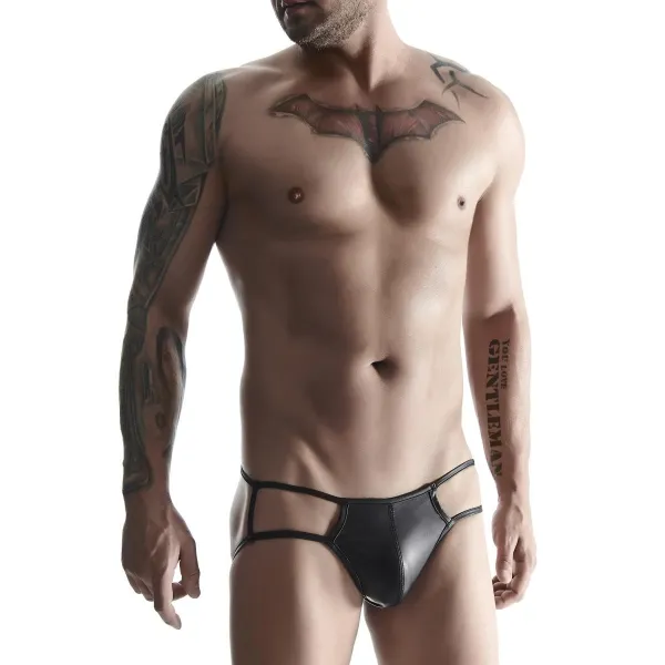 Jock Slip BRI001 schwarz von Regnes Fetish Planet | Fesselliebe.de