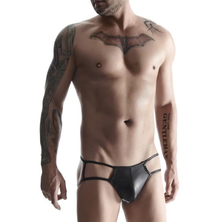 Jock Slip BRI001 schwarz von Regnes Fetish Planet | Fesselliebe.de
