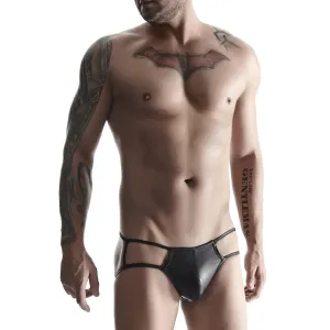 Jock Slip BRI001 schwarz von Regnes Fetish Planet | Fesselliebe.de