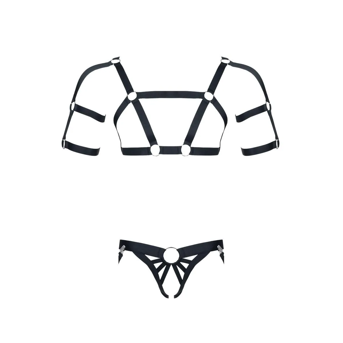 Harness SET010 schwarz von Regnes Fetish Planet | Fesselliebe.de