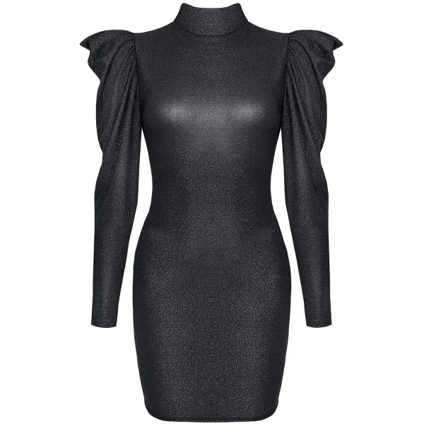 Schwarzes Minikleid CADR005 von Demoniq Carnival Party Line | Fesselliebe.de