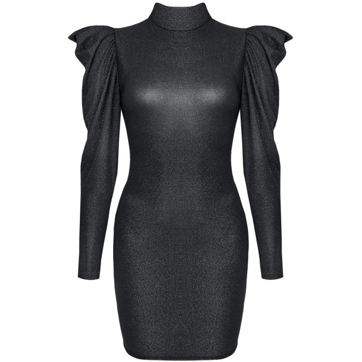 Schwarzes Minikleid CADR005 von Demoniq Carnival Party Line | Fesselliebe.de