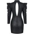 Schwarzes Minikleid CADR005 von Demoniq Carnival Party Line