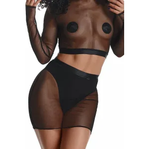 Schwarzes Set LXCharo001 von Demoniq LadyX