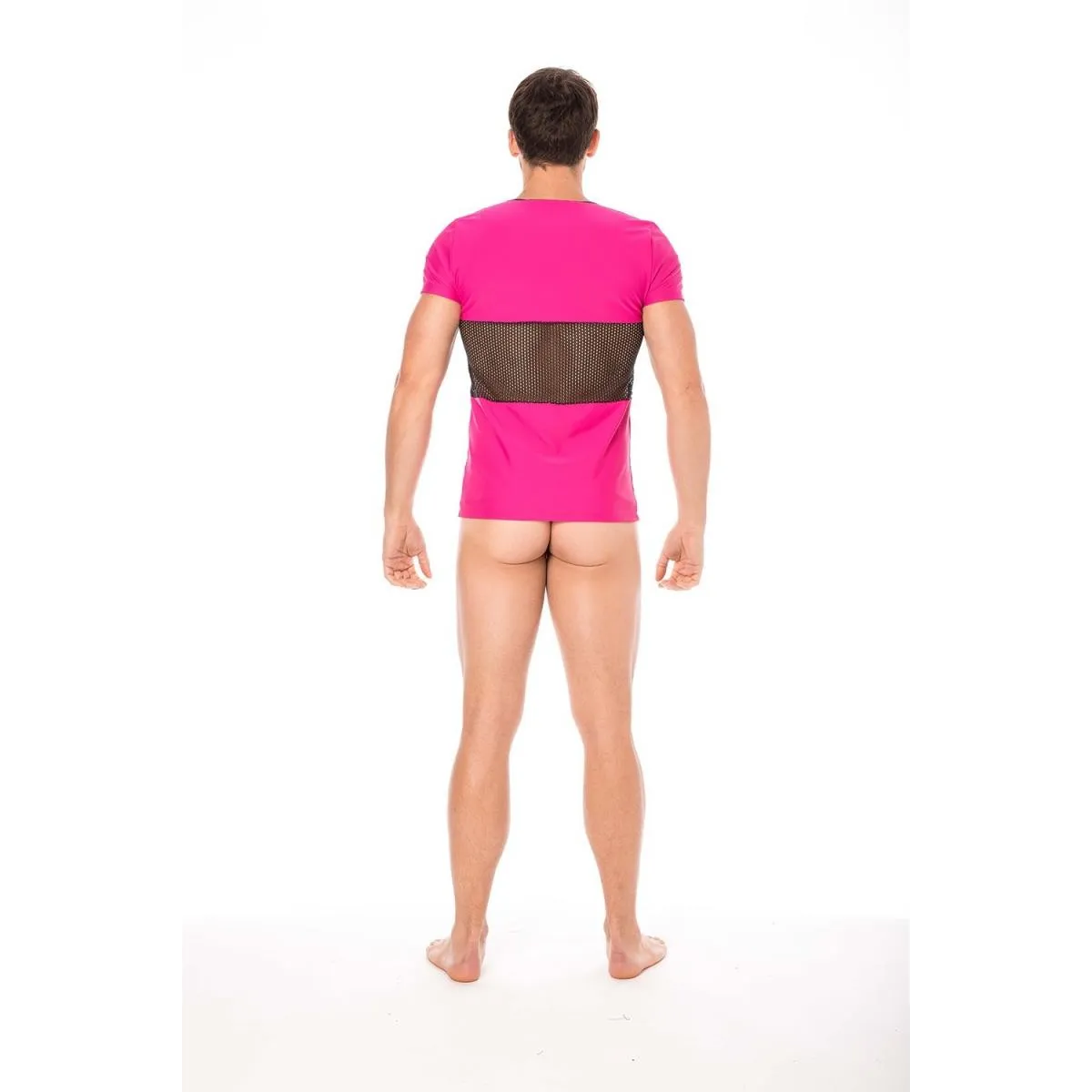 Herren T-Shirt 2004-81 magenta von Look Me | Fesselliebe.de