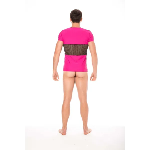 Herren T-Shirt 2004-81 magenta von Look Me | Fesselliebe.de