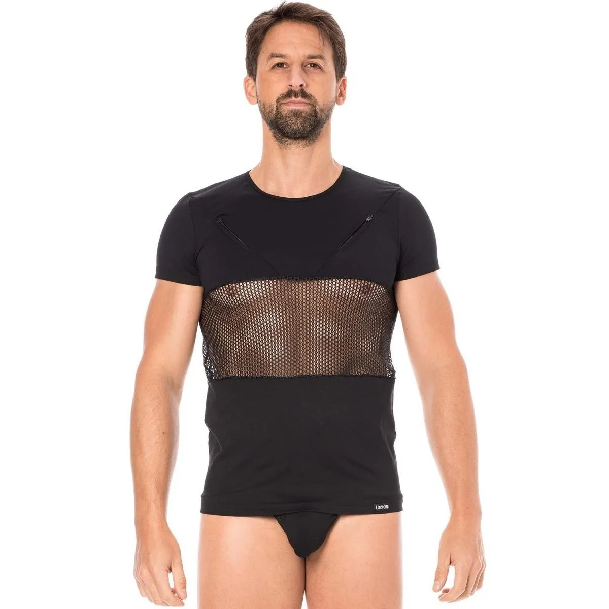 Herren T-Shirt 2004-81 schwarz von Look Me | Fesselliebe.de