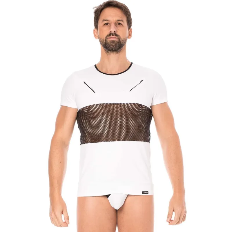 Herren T-Shirt 2004-81 weiß von Look Me | Fesselliebe.de