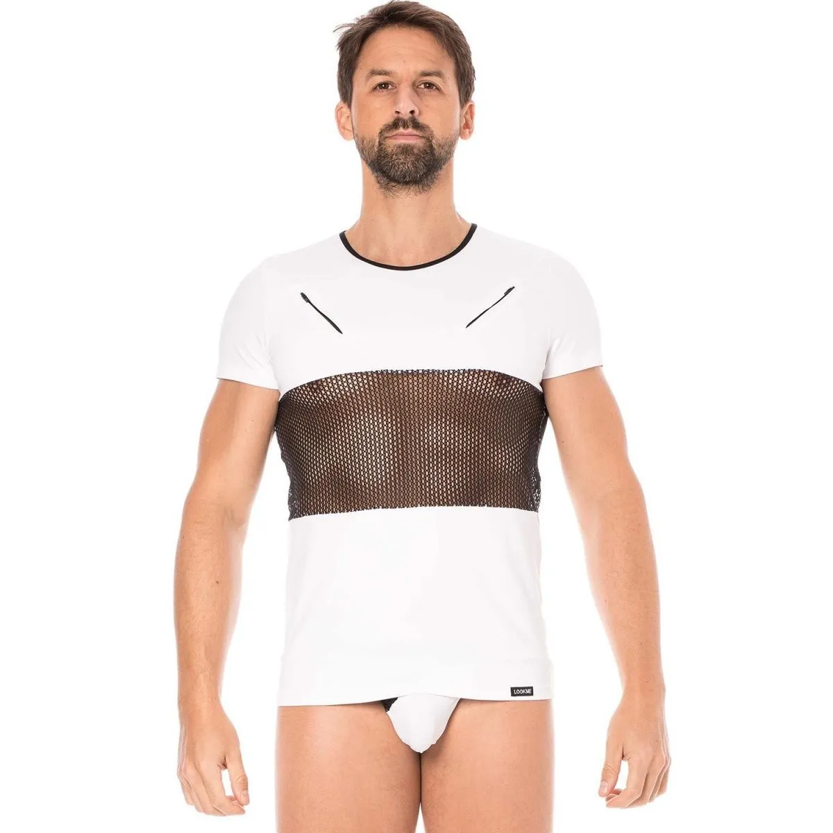 Herren T-Shirt 2004-81 weiß von Look Me | Fesselliebe.de