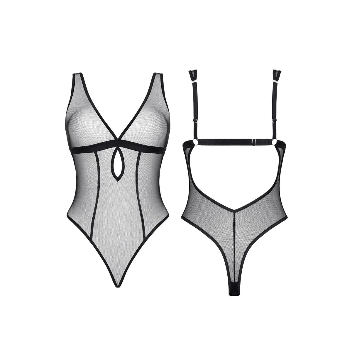Schwarzer Body LXMireia001 von Demoniq LadyX | Fesselliebe.de