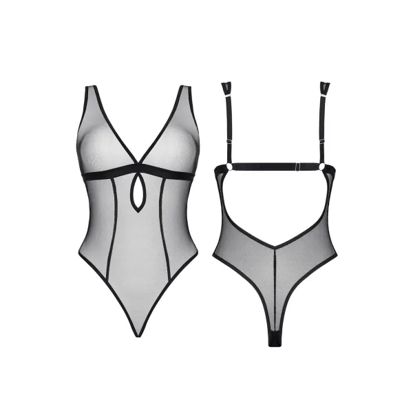 Schwarzer Body LXMireia001 von Demoniq LadyX | Fesselliebe.de