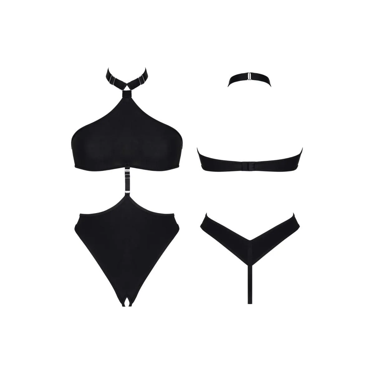 Schwarzer Body LXNita001 von Demoniq LadyX | Fesselliebe.de