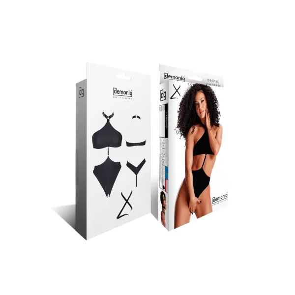 Schwarzer Body LXNita001 von Demoniq LadyX | Fesselliebe.de