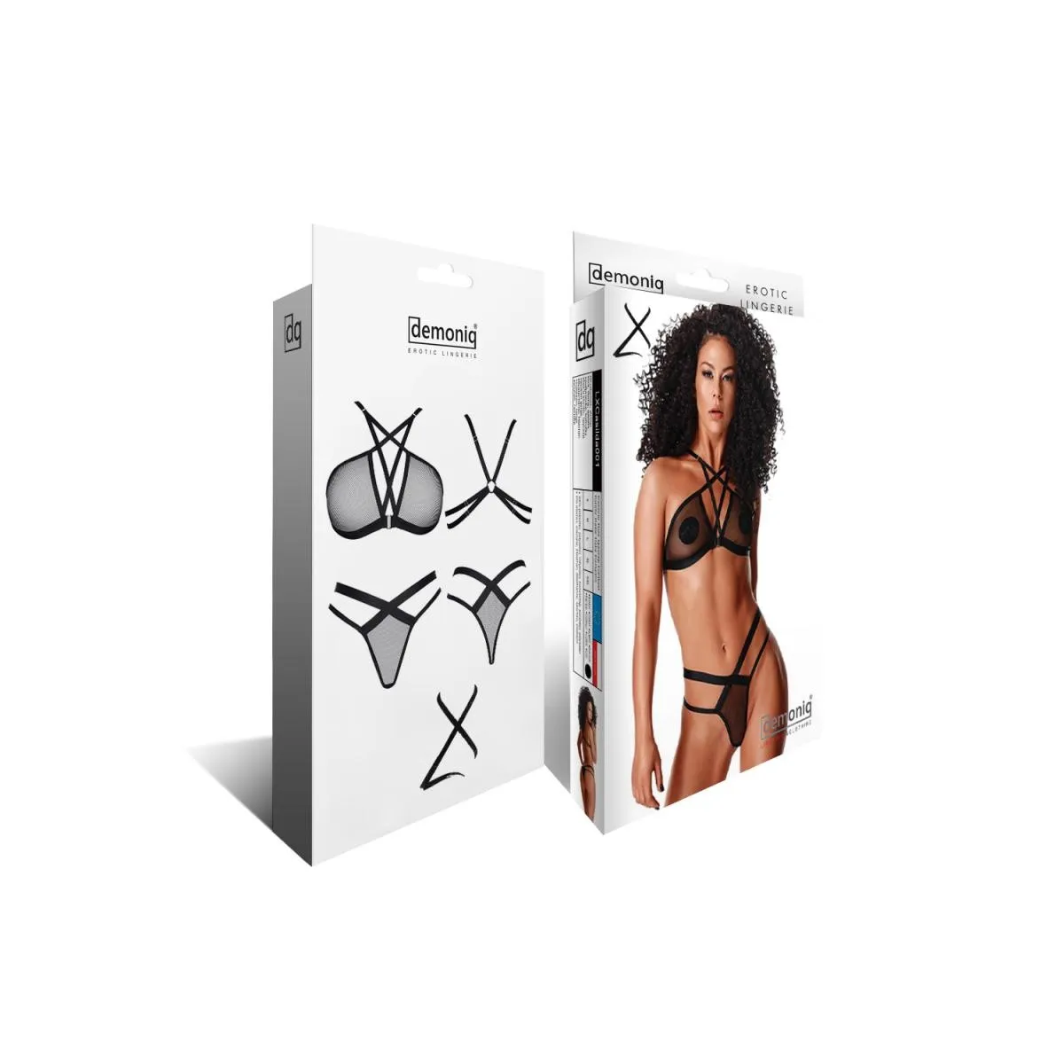 Schwarzes Set LXAina001 von Demoniq LadyX | Fesselliebe.de