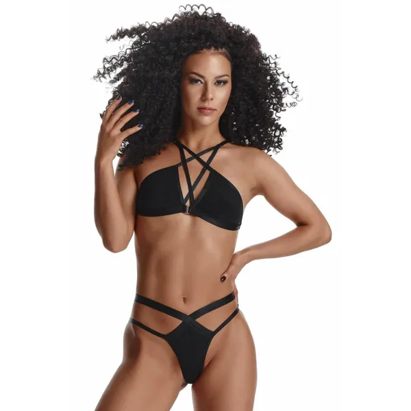 Schwarzes Set LXCasilda001 von Demoniq LadyX | Fesselliebe.de