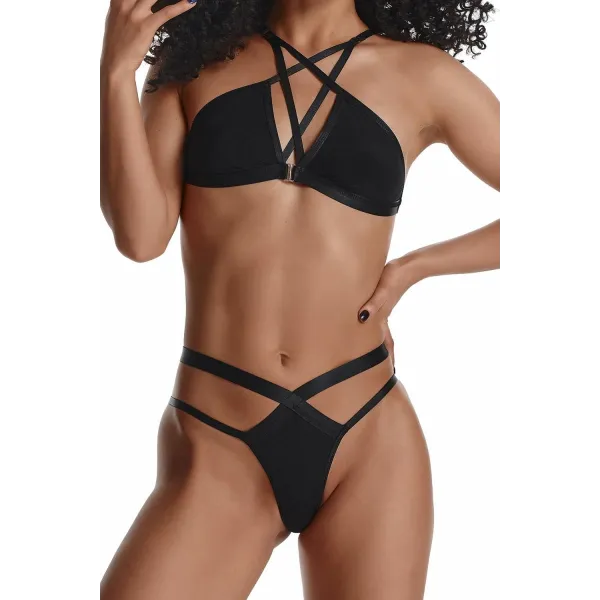 Schwarzes Set LXCasilda001 von Demoniq LadyX | Fesselliebe.de