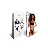 Schwarzes Set LXCasilda001 von Demoniq LadyX | Fesselliebe.de