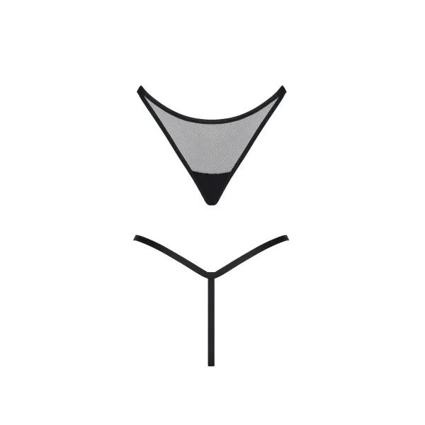 Schwarzer String Tanga LXChelo001 von Demoniq LadyX | Fesselliebe.de