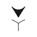 Schwarzer String Tanga LXCande001 von Demoniq LadyX
