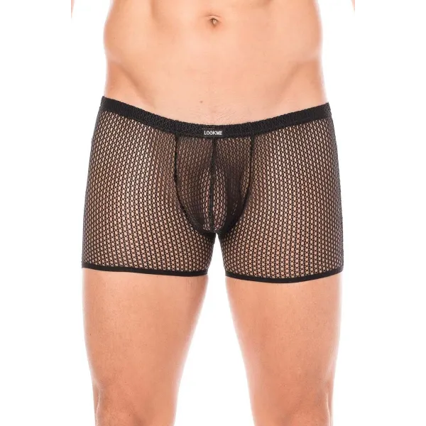 Schwarze Netz Boxer Short 2007-67 von Look Me | Fesselliebe.de