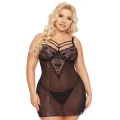 Schwarzes Chemise 1890 von Softline Plus Size Collection