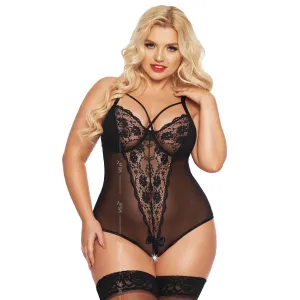 Schwarzer Body ouvert 1891 von Softline Plus Size Collection