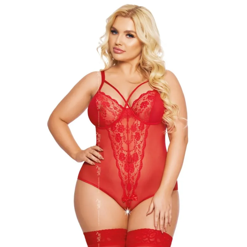 Roter Body ouvert 1891 von Softline Plus Size Collection | Fesselliebe.de