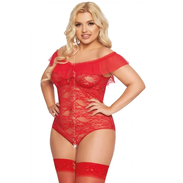 Roter Body ouvert 1899 von Softline Plus Size Collection | Fesselliebe.de