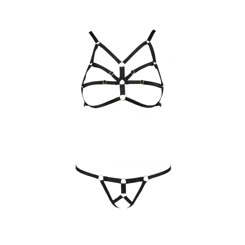 Schwarzes Set PA595873 von Passion Devil Collection | Fesselliebe.de