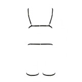 Schwarzes Harness Dress PA595766 von Passion Devil Collection | Fesselliebe.de