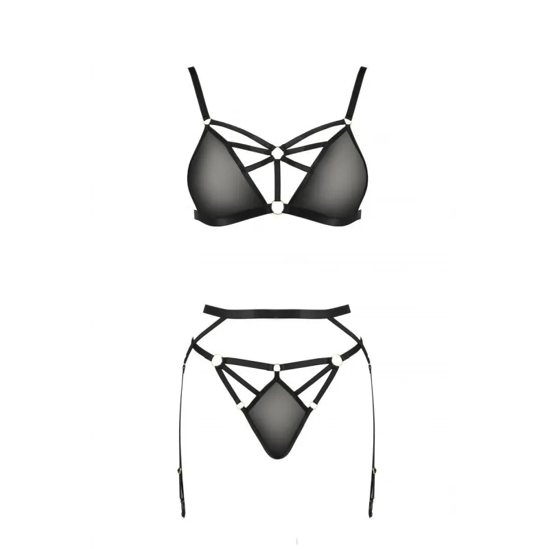 Schwarzes Set PA595882 von Passion Devil Collection | Fesselliebe.de