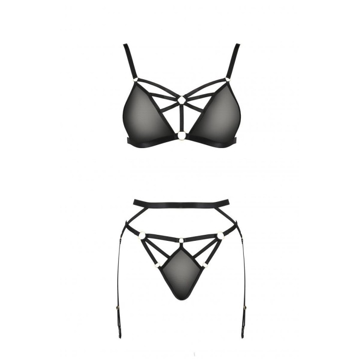 Schwarzes Set PA595882 von Passion Devil Collection | Fesselliebe.de