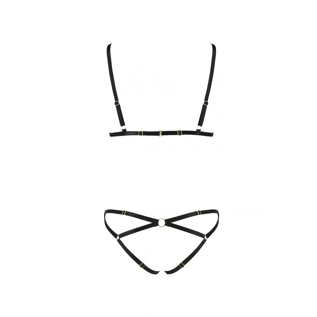 Schwarzes Set PA595885 von Passion Devil Collection | Fesselliebe.de