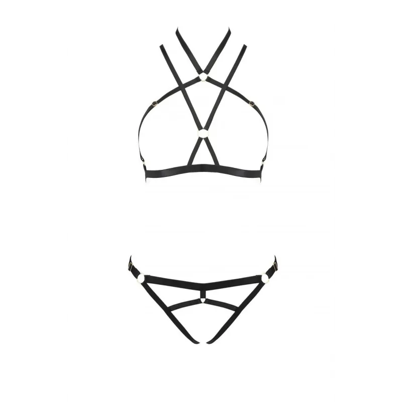 Schwarzes Set PA595876 von Passion Devil Collection | Fesselliebe.de