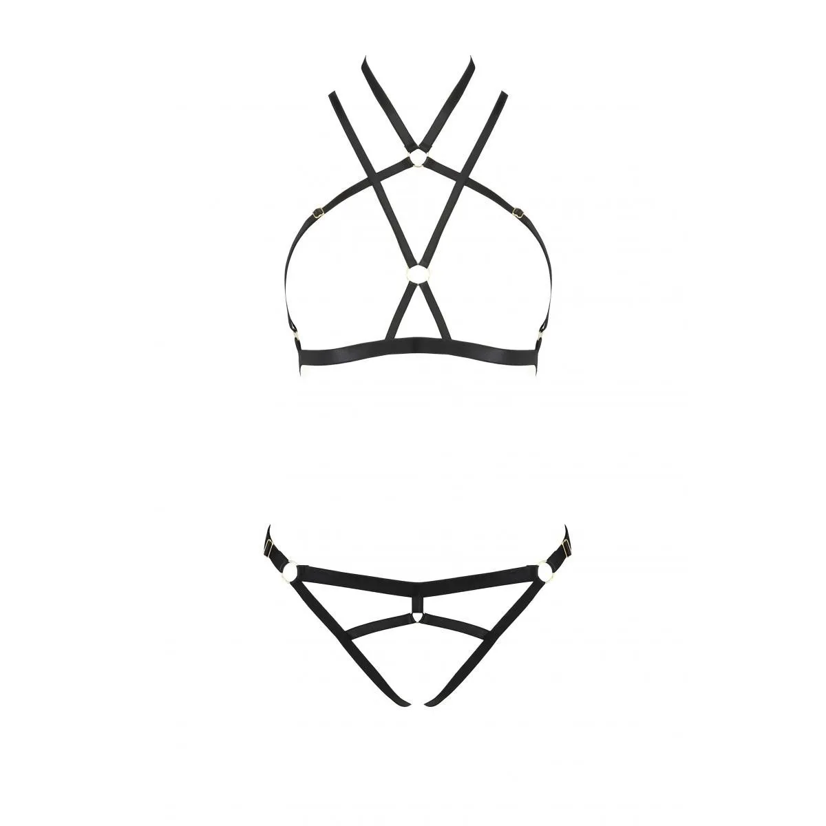 Schwarzes Set PA595876 von Passion Devil Collection | Fesselliebe.de