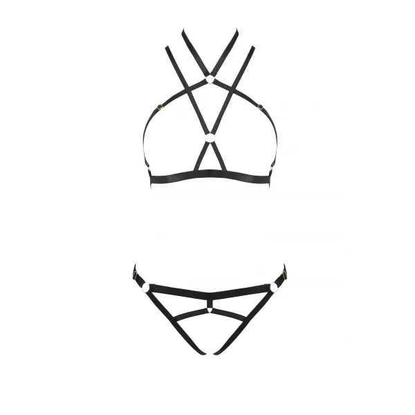 Schwarzes Set PA595876 von Passion Devil Collection | Fesselliebe.de