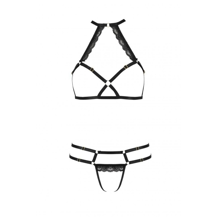 Schwarzes Set PA595879 von Passion Devil Collection | Fesselliebe.de