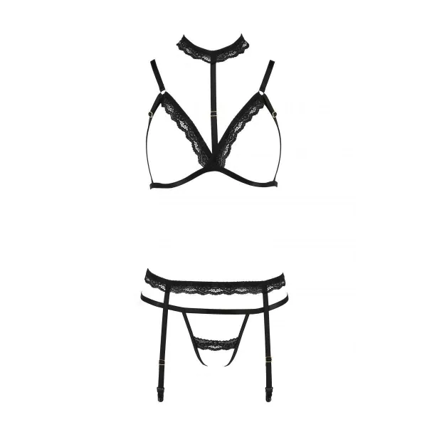 Schwarzes Set PA595888 von Passion Devil Collection | Fesselliebe.de