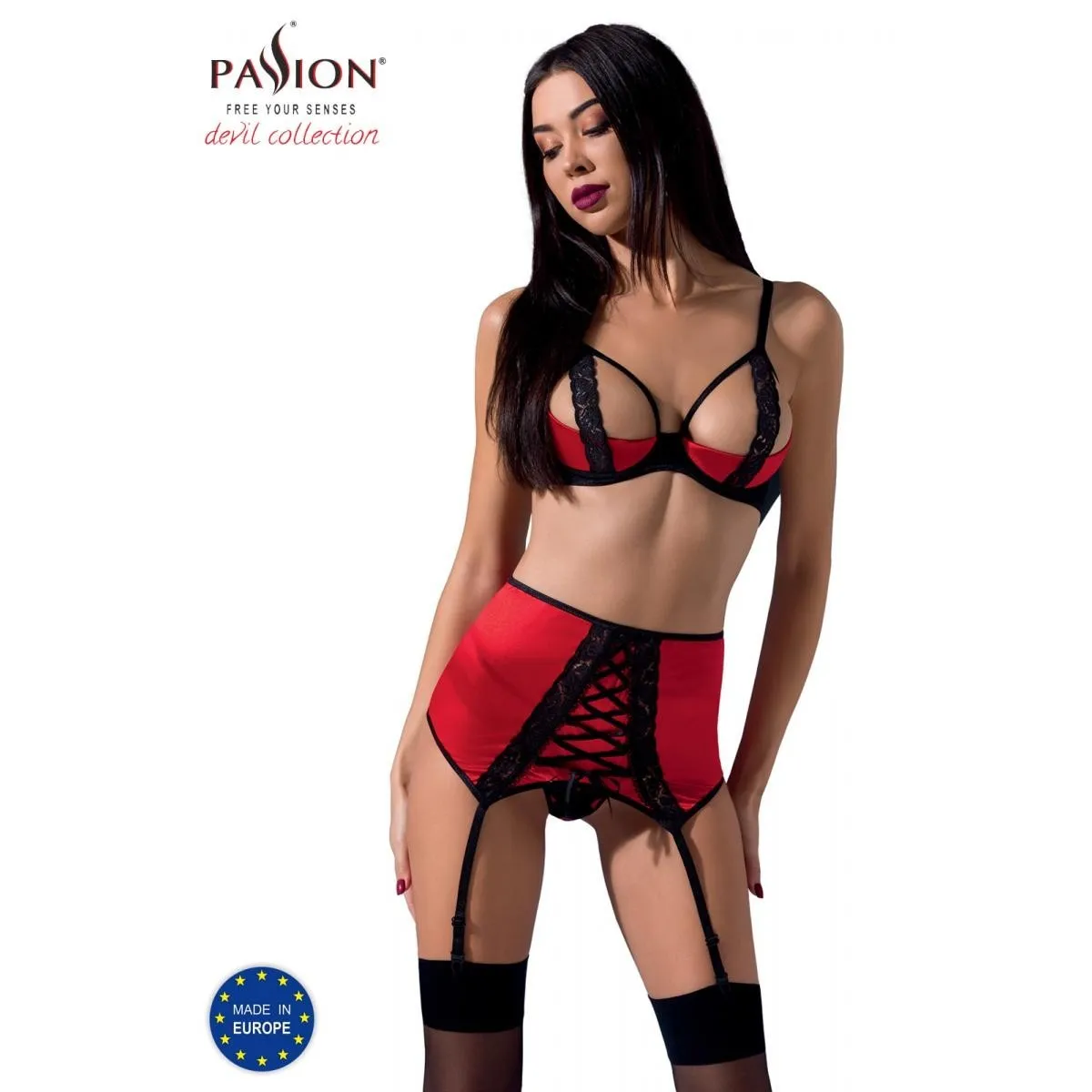 Rotes Set PA595309 von Passion Devil Collection | Fesselliebe.de