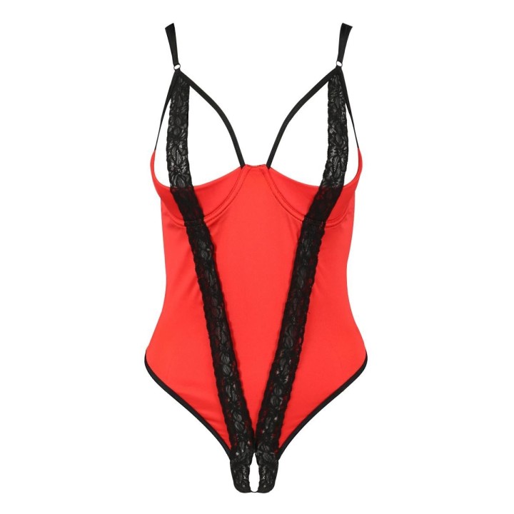 Roter Stringbody PA595315 von Passion Devil Collection | Fesselliebe.de