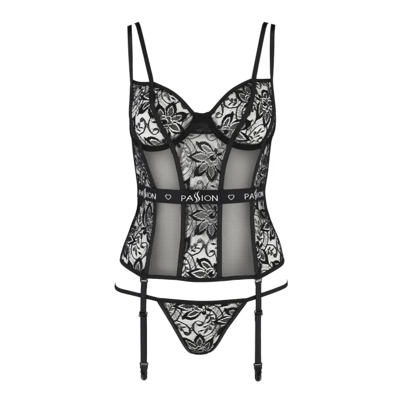 Schwarzes Strapshemd PA595648 von Passion Devil Collection | Fesselliebe.de