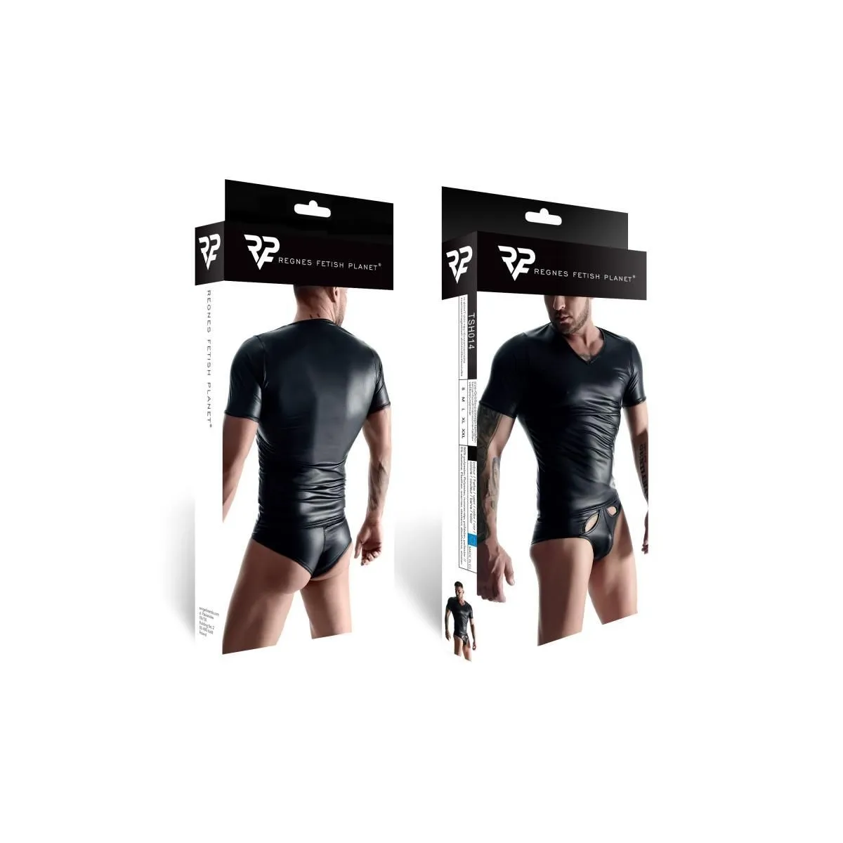 T-Shirt TSH014 schwarz von Regnes Fetish Planet | Fesselliebe.de