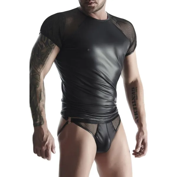 T-Shirt TSH017 schwarz von Regnes Fetish Planet | Fesselliebe.de