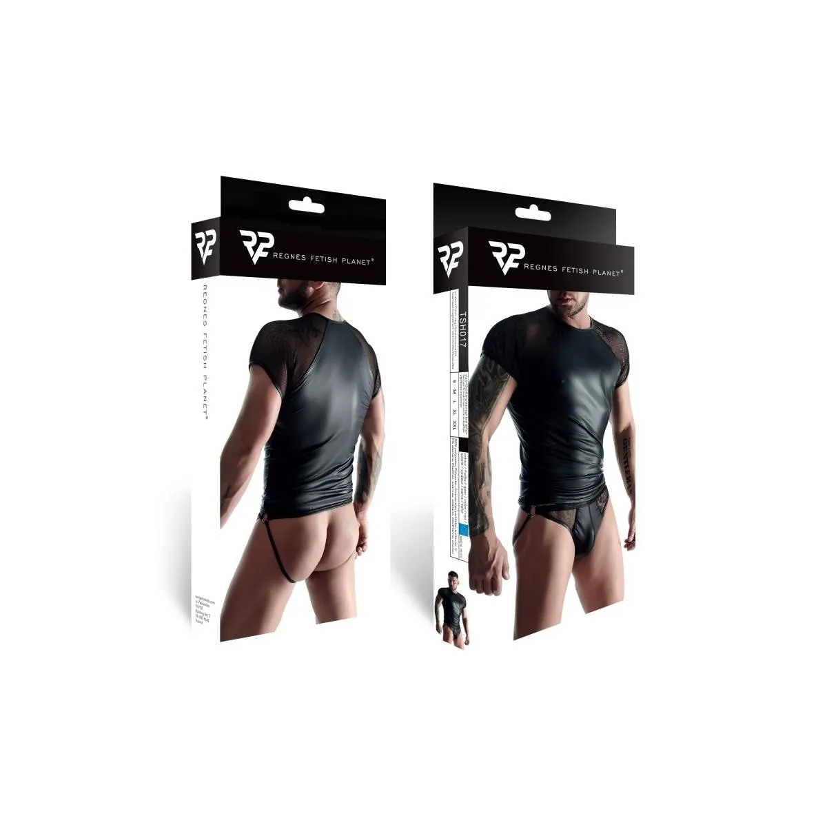 T-Shirt TSH017 schwarz von Regnes Fetish Planet | Fesselliebe.de