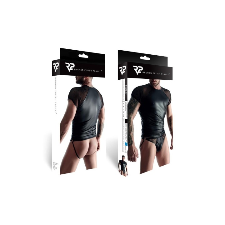 T-Shirt TSH017 schwarz von Regnes Fetish Planet | Fesselliebe.de