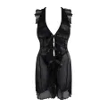 Schwarzes Minikleid AA051274 von Anais Apparel Plus Size