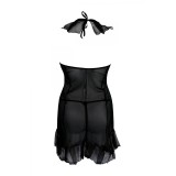 Schwarzes Minikleid AA051274 von Anais Apparel Plus Size | Fesselliebe.de
