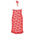 Rotes langes Kleid AA052066 von Anais Apparel Plus Size