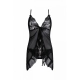 Schwarzes Babydoll AA051289 von Anais Apparel Plus Size | Fesselliebe.de